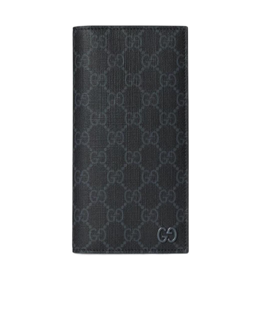 Gucci Gray Interior Gg Long Wallet for men