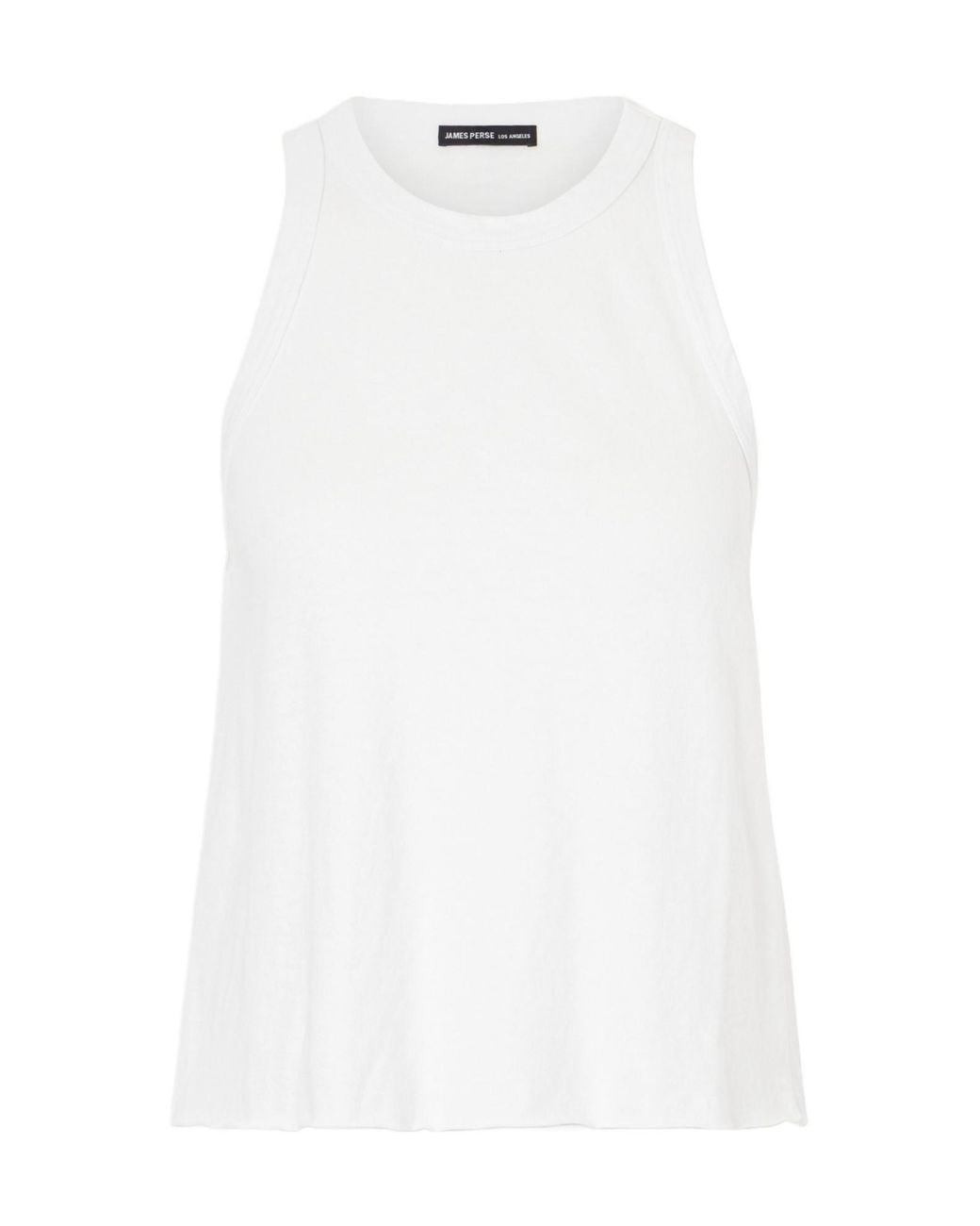 James Perse White Soft Cotton Sleeveless Vest