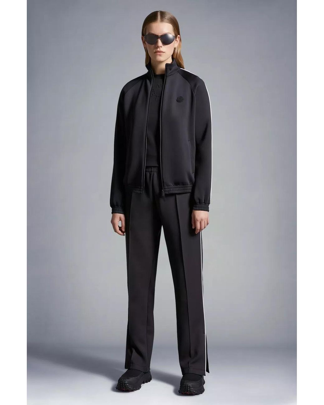 Moncler Black Neoprene Trackpants