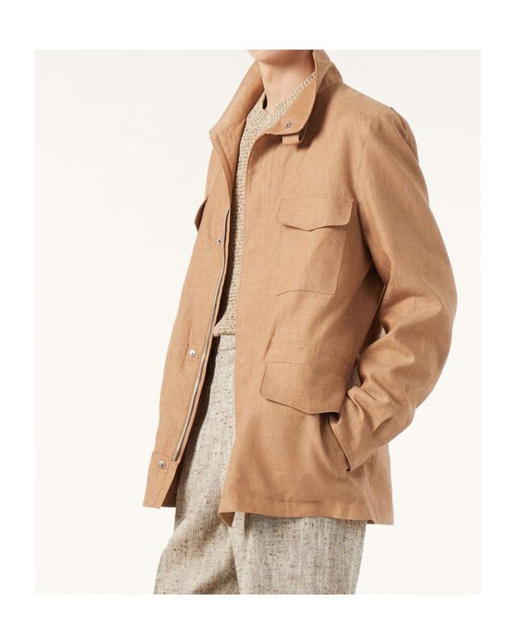 Loro Piana Brown Traveller Field Jacket for men
