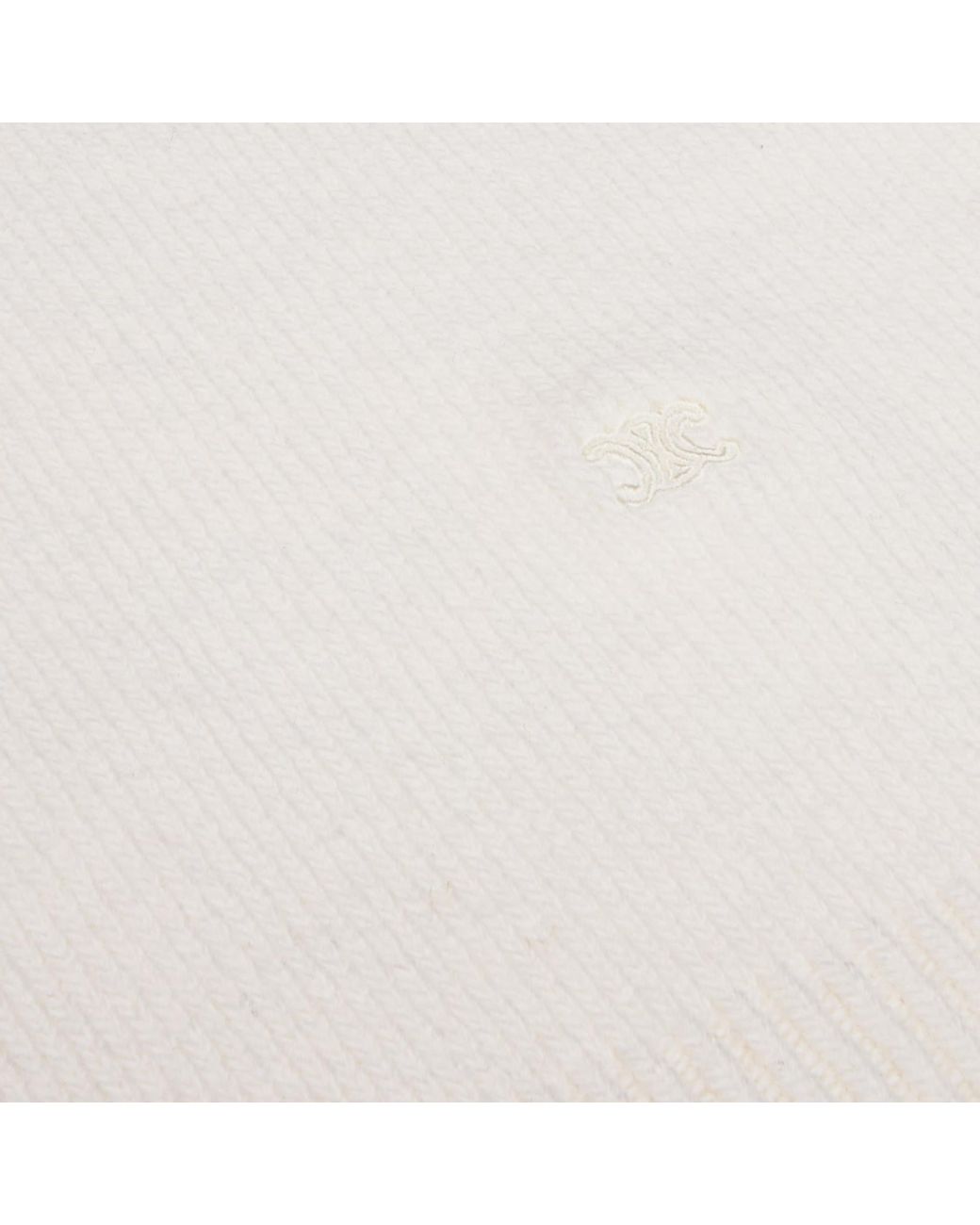 Céline White Boatneck Sweater