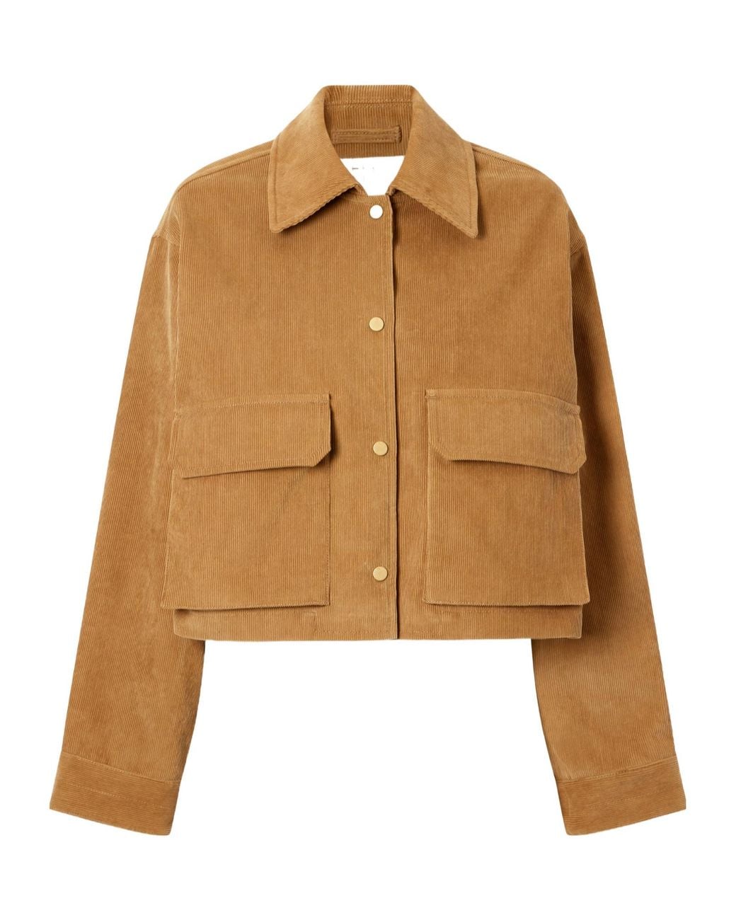 Maria McManus Brown Organic Cotton Ribbed Cropped Jacket