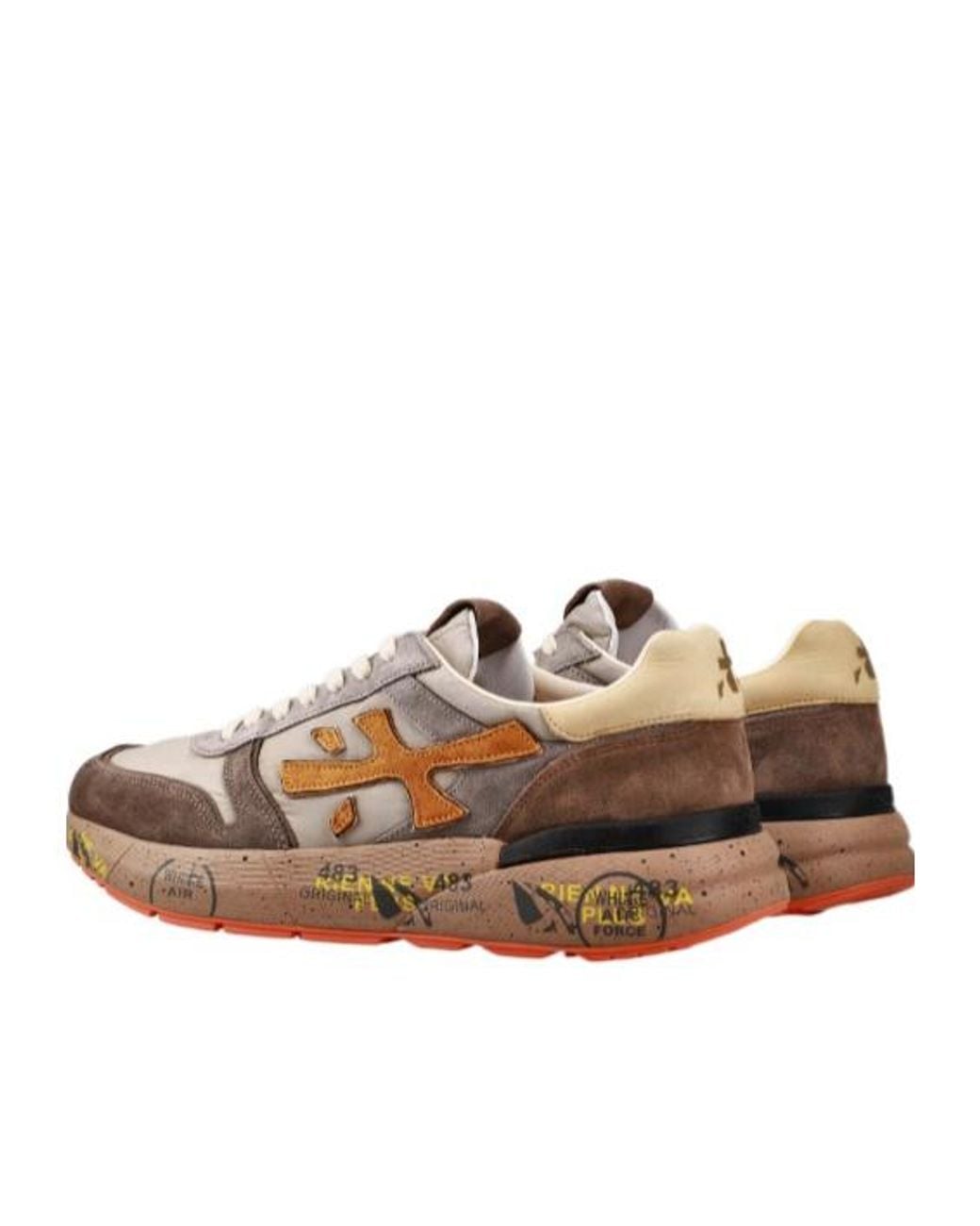 Premiata Multicolor Lace-Up Sneakers for men