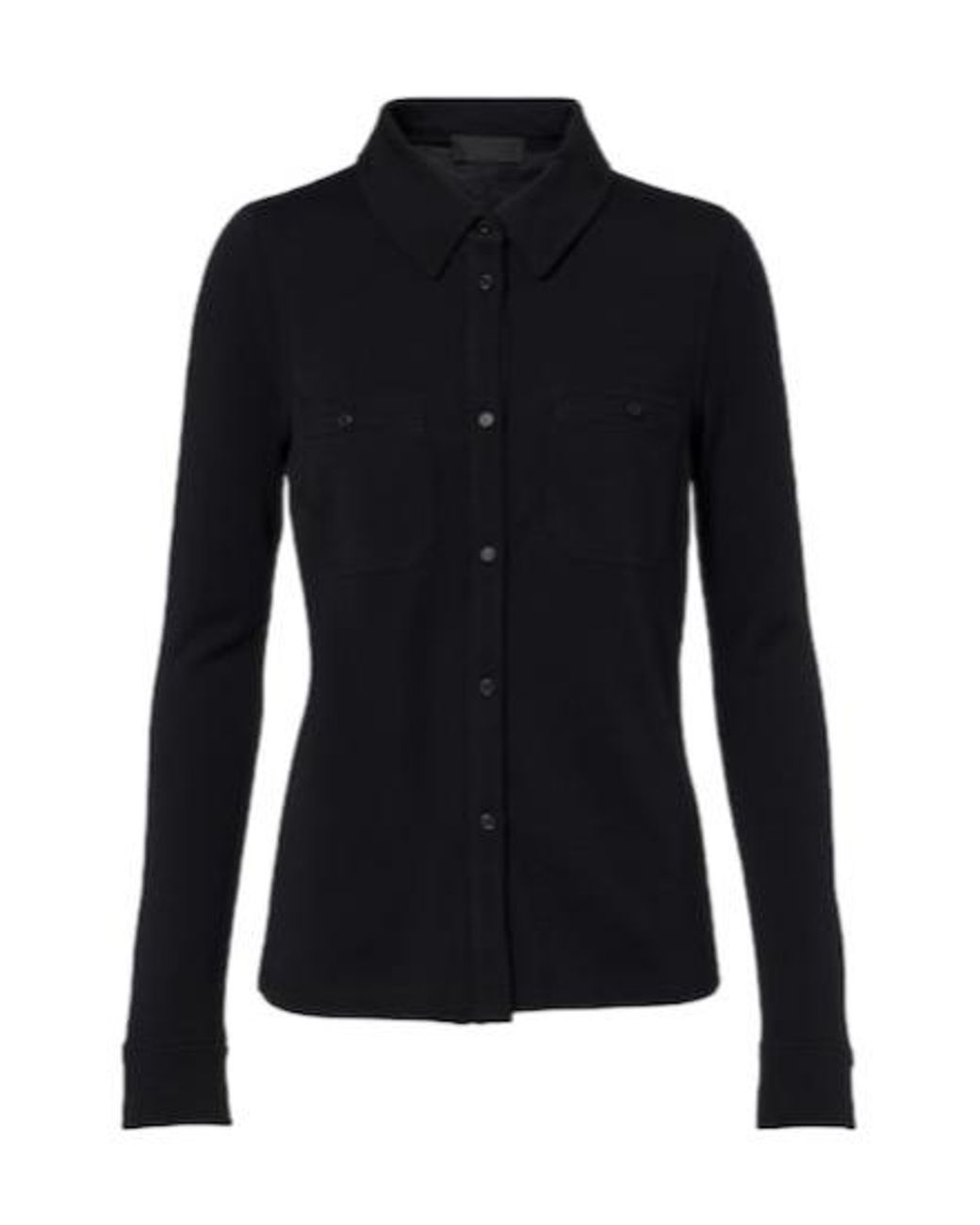 Nili Lotan Blue Ibra Wool Shirt