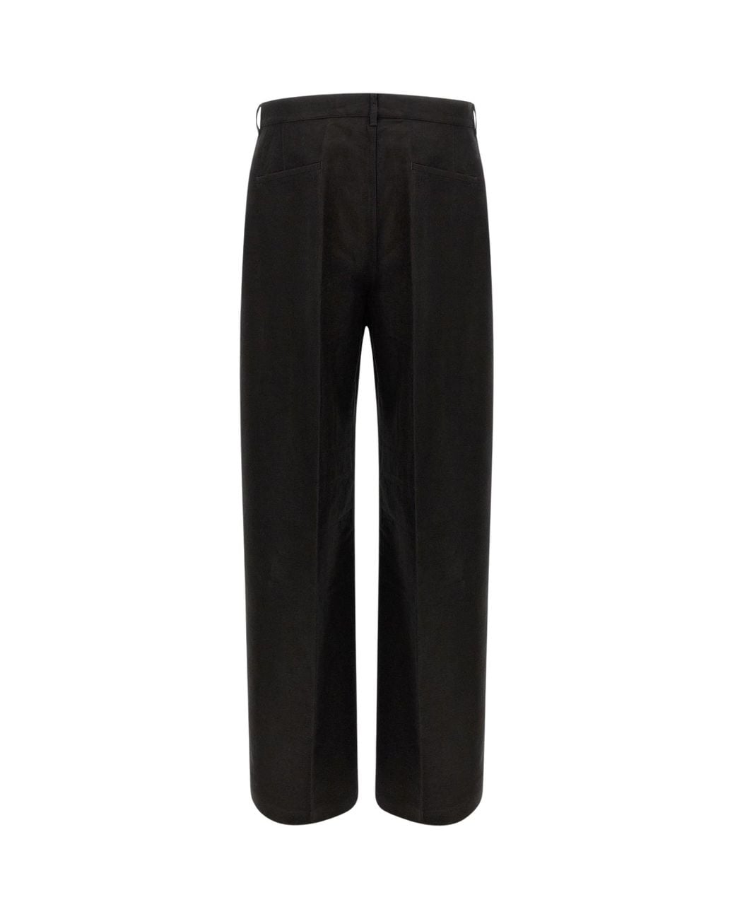Rick Owens Black Pressed-Crease Trousers for men