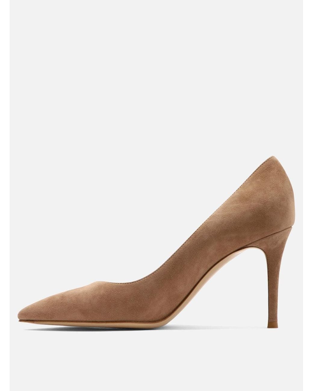 Gianvito Rossi Brown Pointed-Toe High Heels