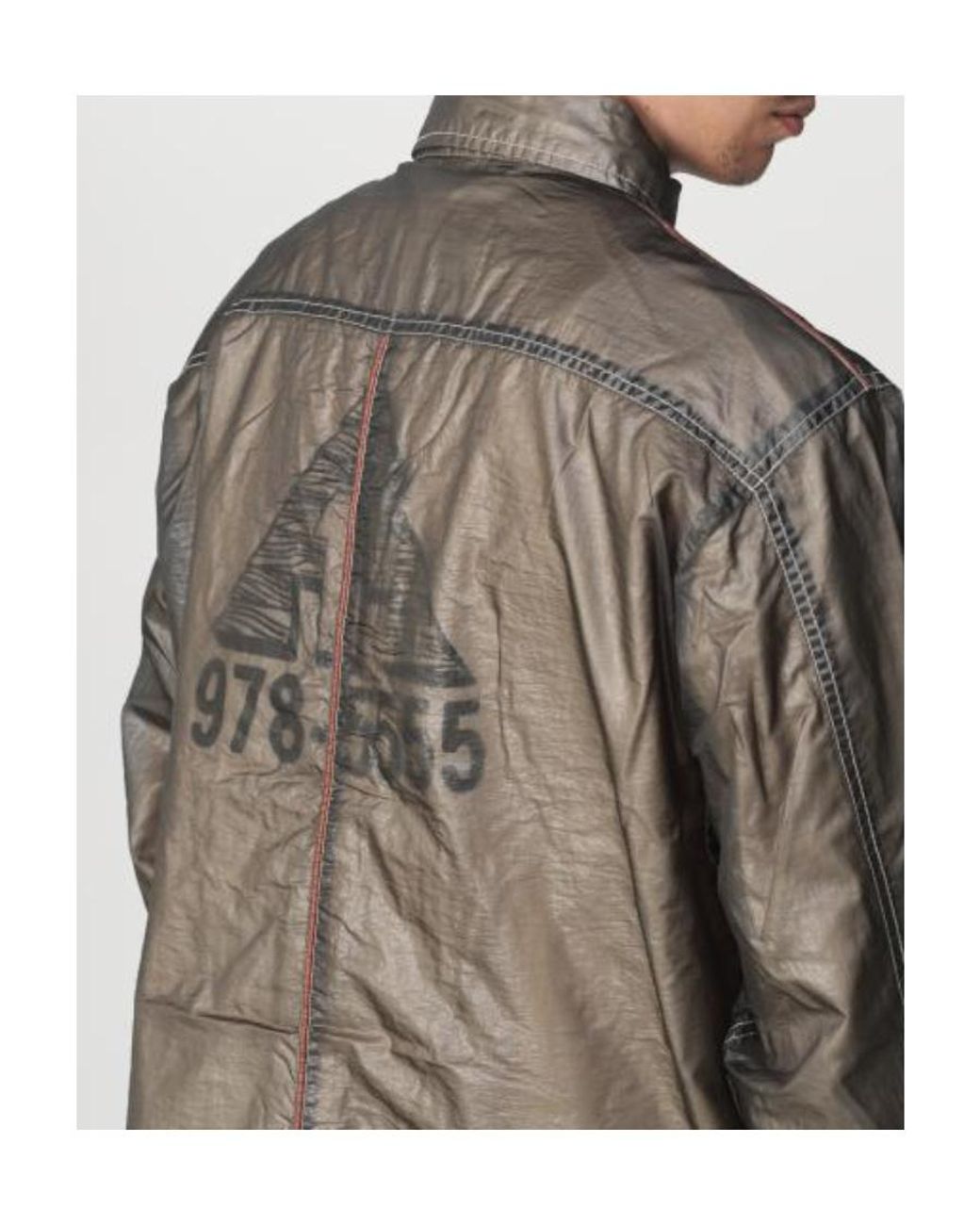 DIESEL Brown Logo Casual Jacket for men
