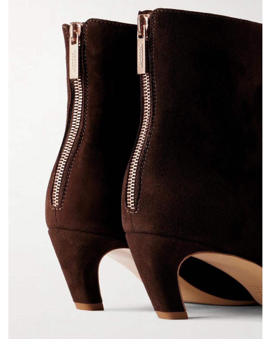 Gabriela Hearst Brown Pointed-Toe Ankle Boots