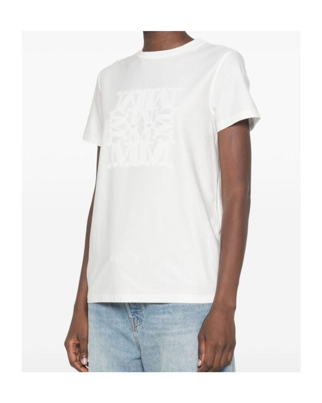 Max Mara White Crewneck T-Shirt
