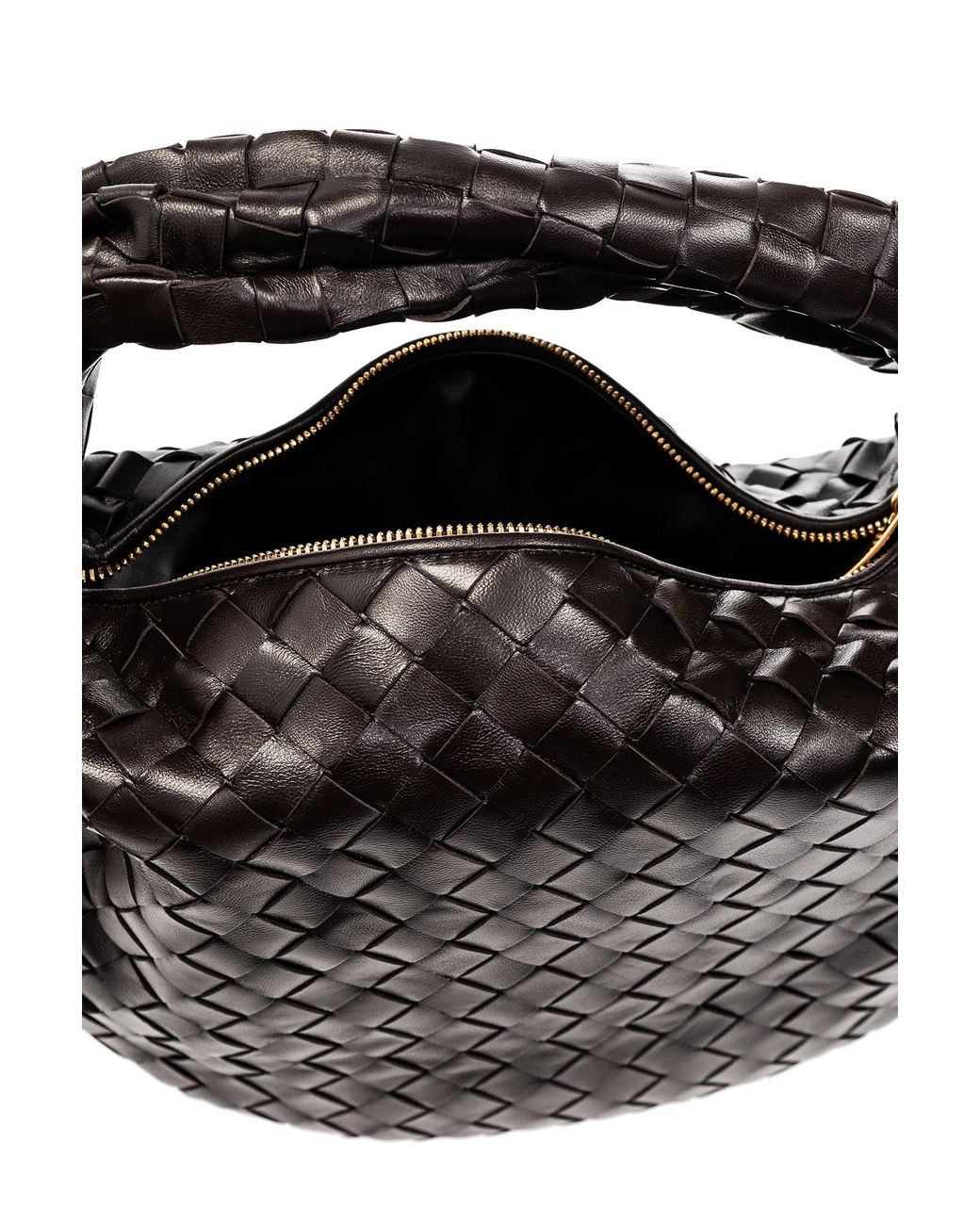 Bottega Veneta Black Teen Jodie Shoulder Bag