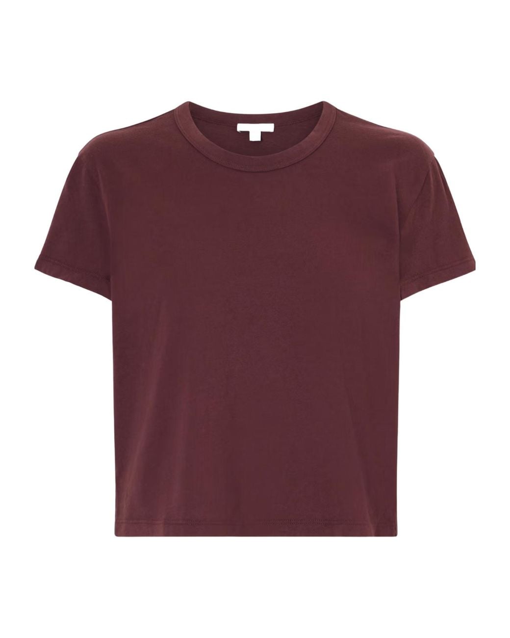 James Perse Purple Burgundy Cropped Tshirt