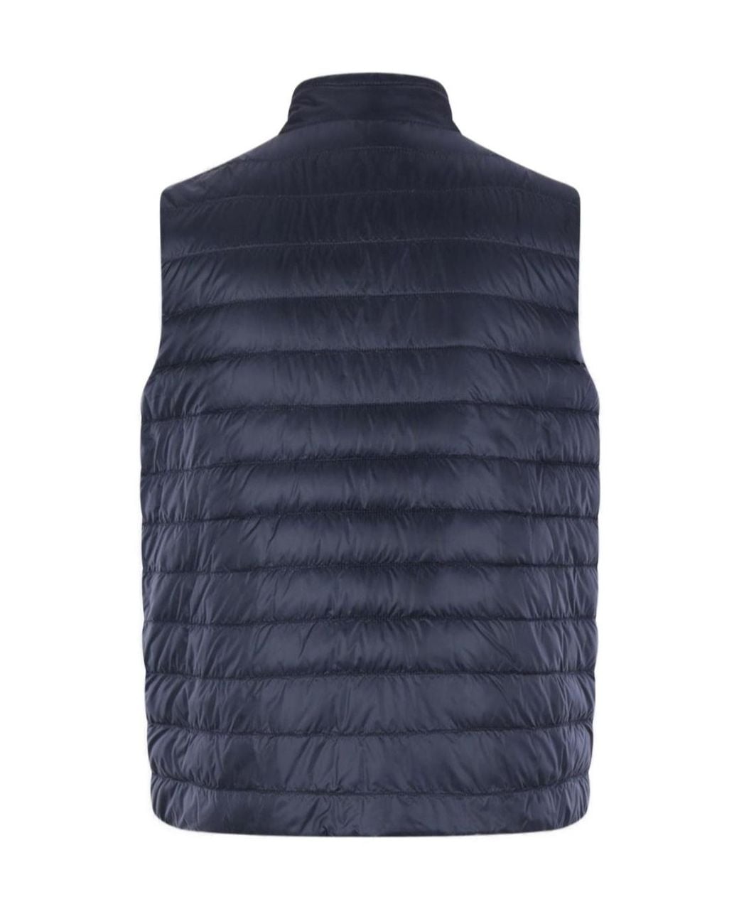 Herno Blue Zip-Up Reversible Gilet for men