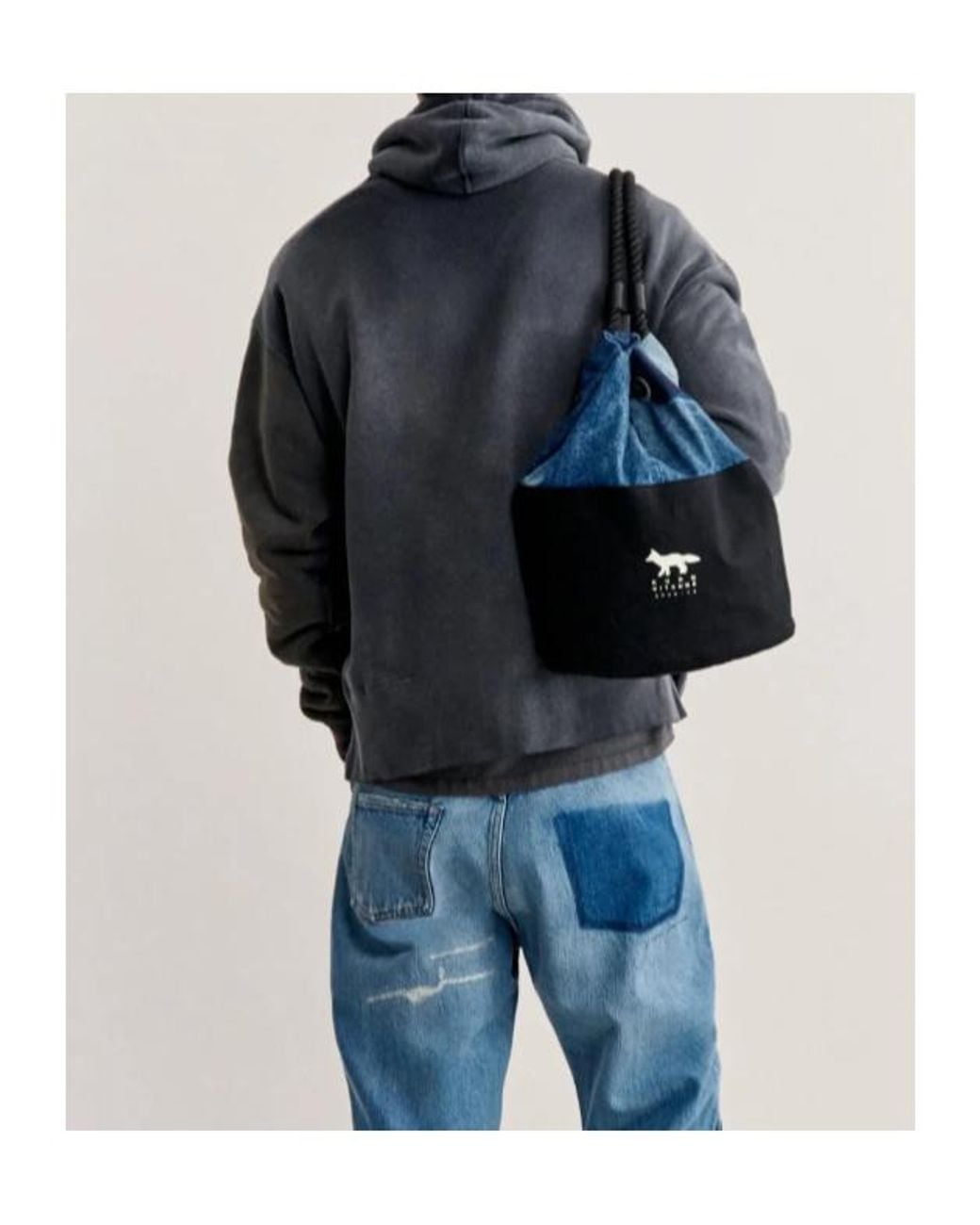 Maison Kitsuné Gray Maison Kitsuné X Kuro Long-Sleeve Sweatshirt for men