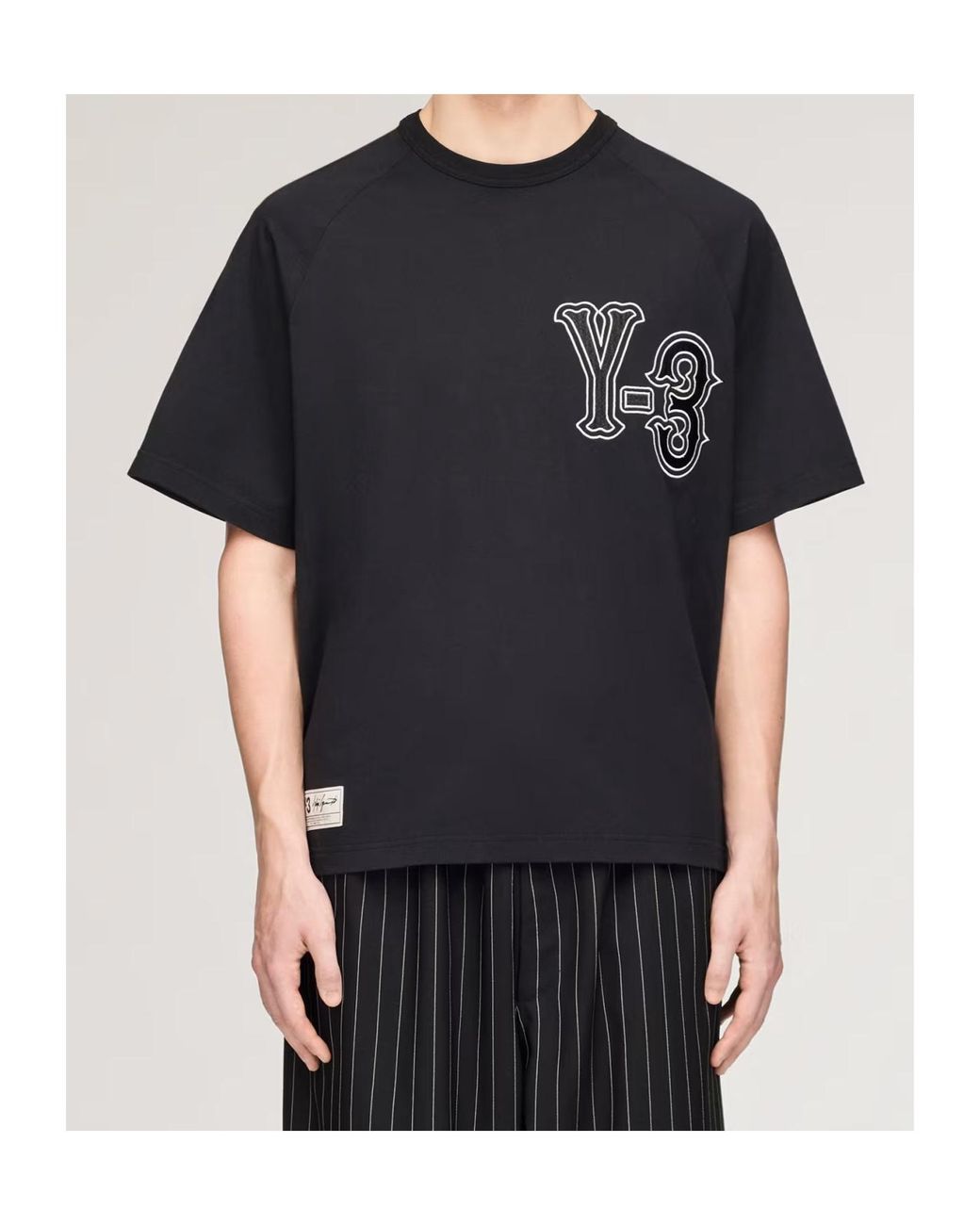 Y-3 Black Elite 5-Gfx Short-Sleeve T-Shirt for men