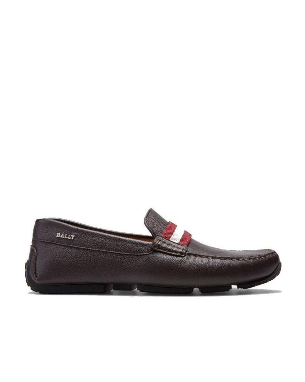 Bally Brown Logo Business Casual Shoes for men