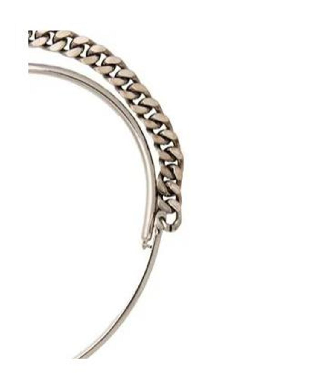 MM6 by Maison Margiela Metallic Double-Layered Metal Necklace