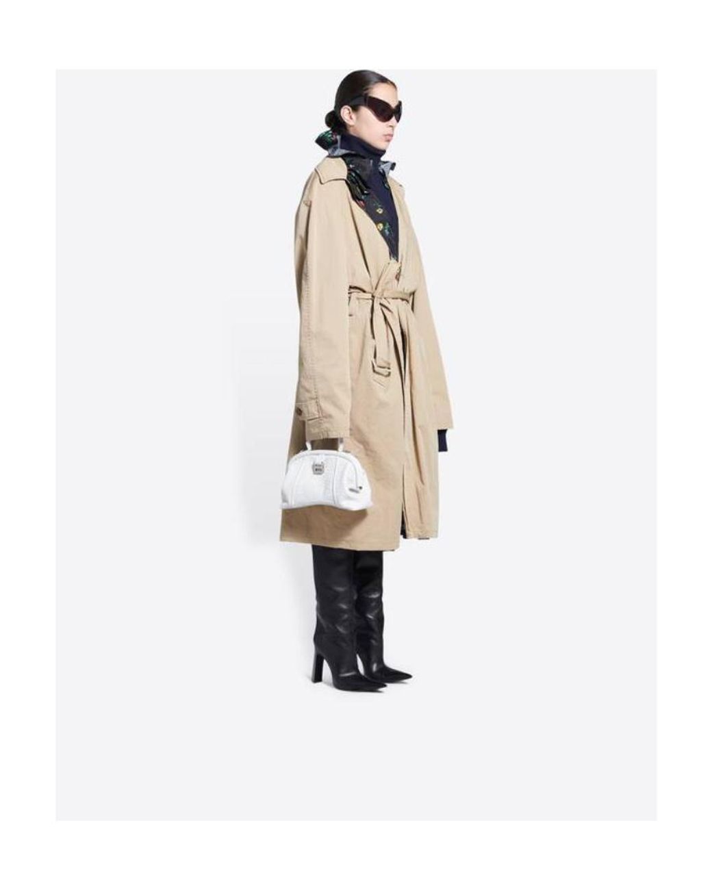 Balenciaga White Editor Small Tote Bag