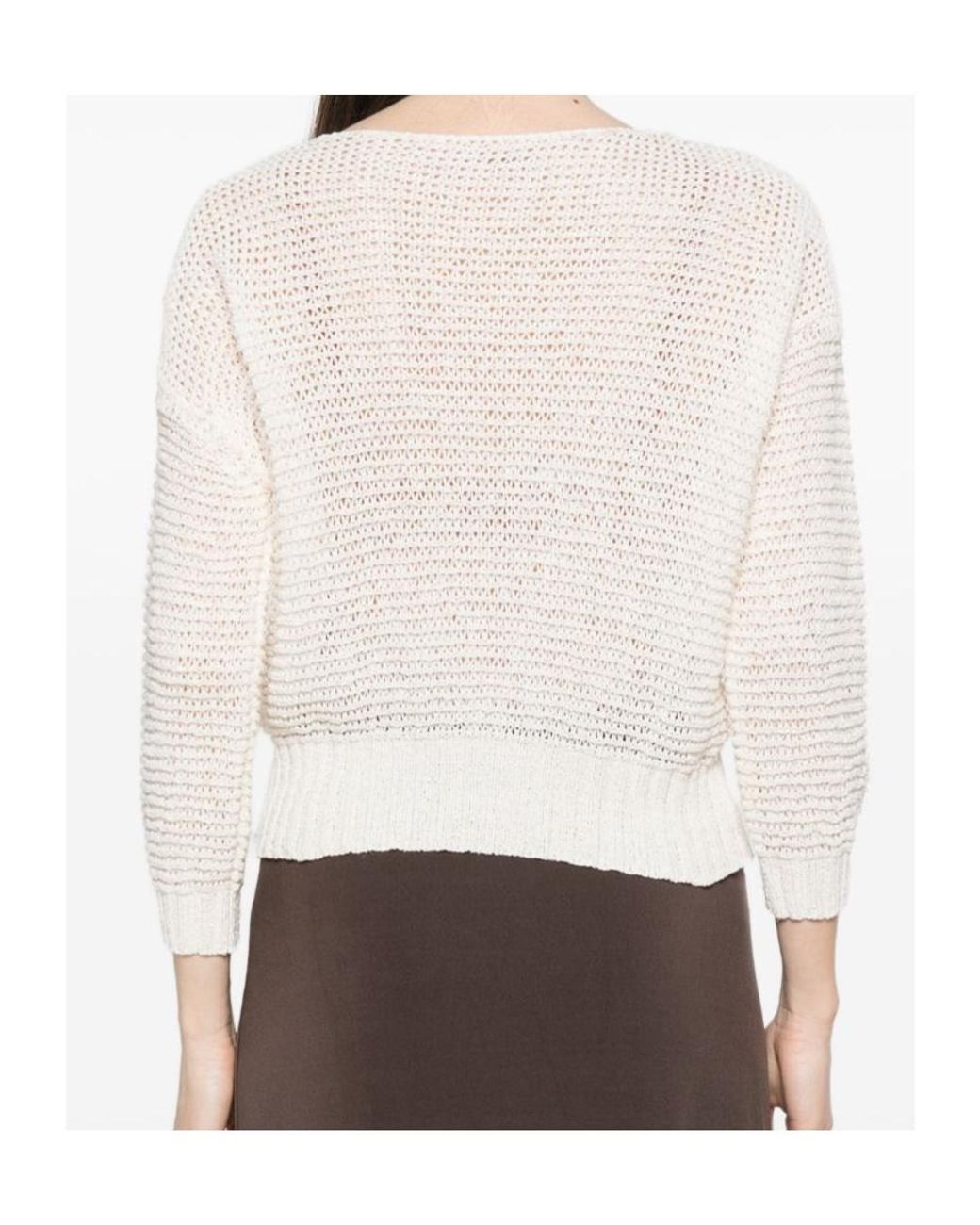 Baserange White Long-Sleeved Knitwear