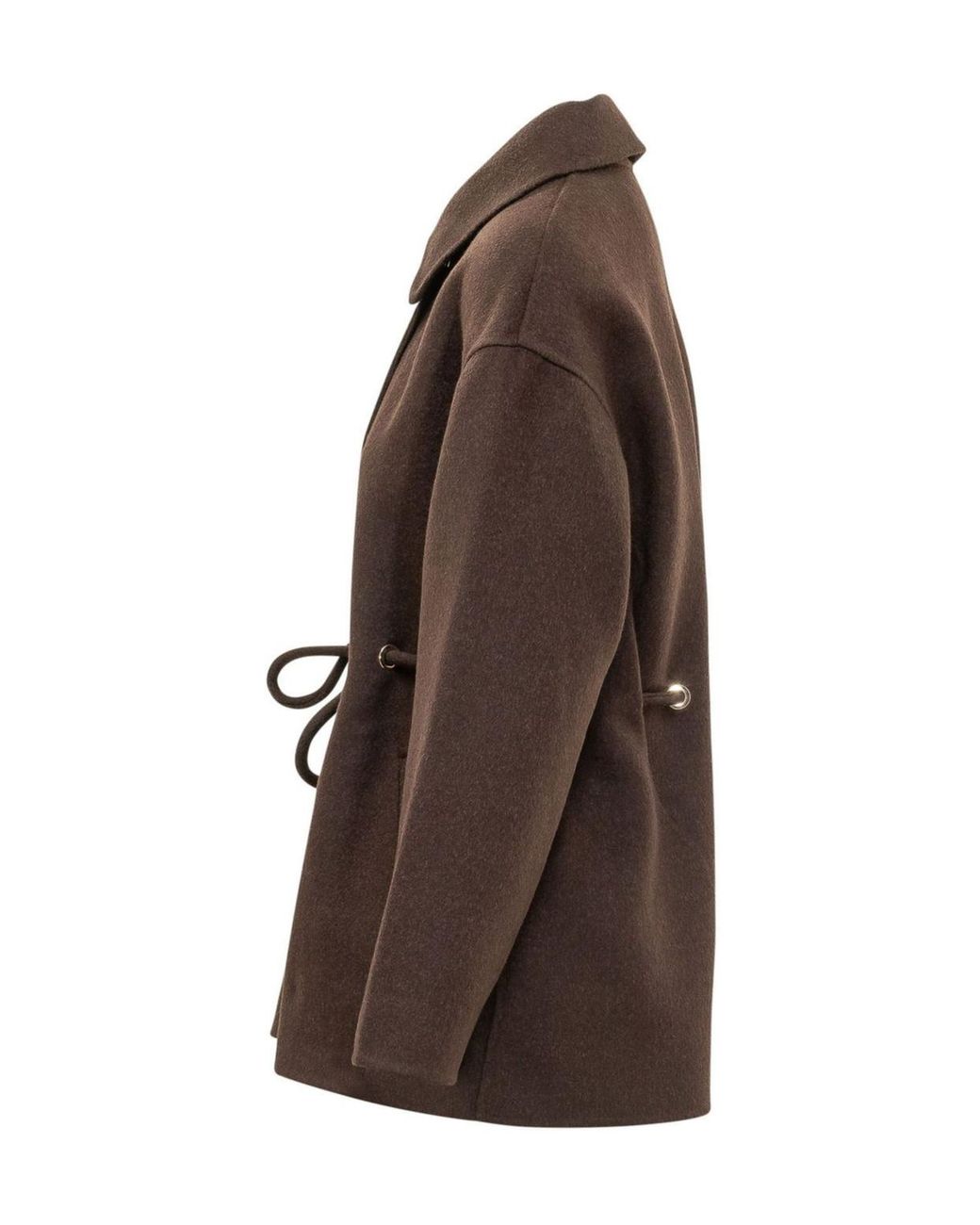 Ba&sh Brown Kam Belted Short Coat