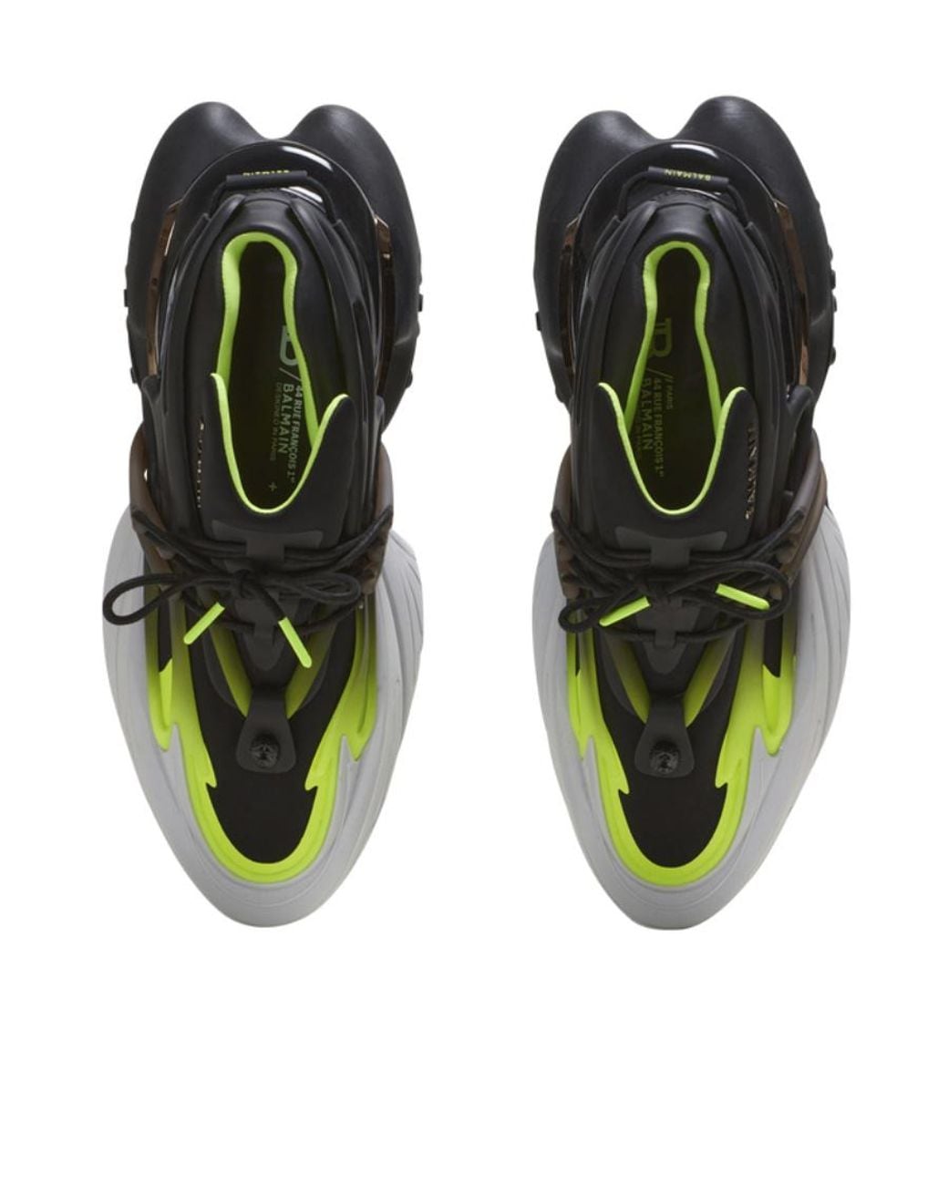 Balmain Multicolor Fluorescent Unicorn Sneakers for men