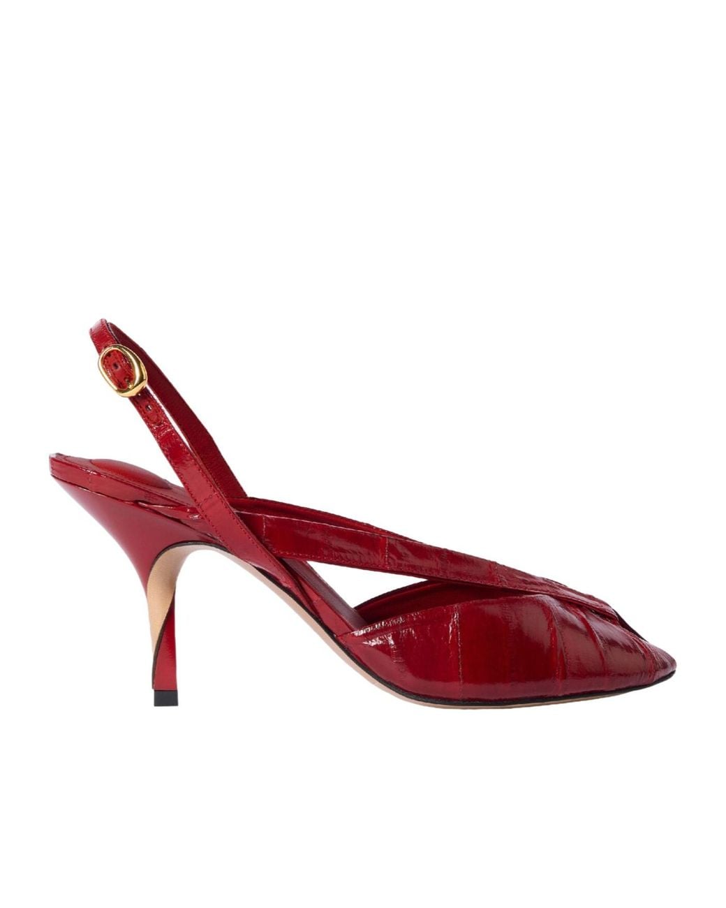 Jacquemus Red Open Toe Heel Sandals