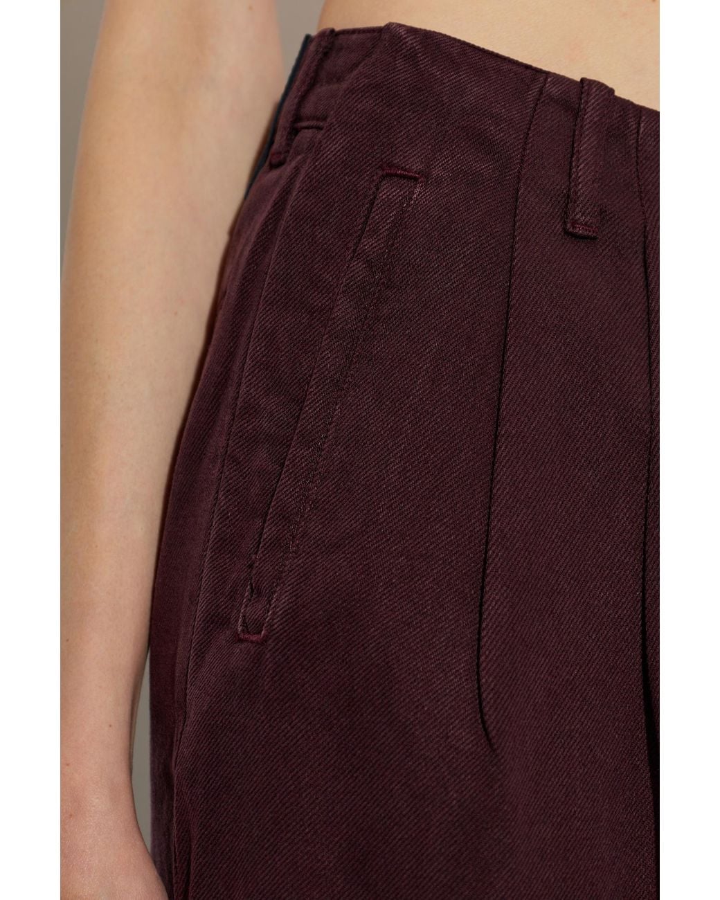 IRO Purple Jeans With Belt Loops
