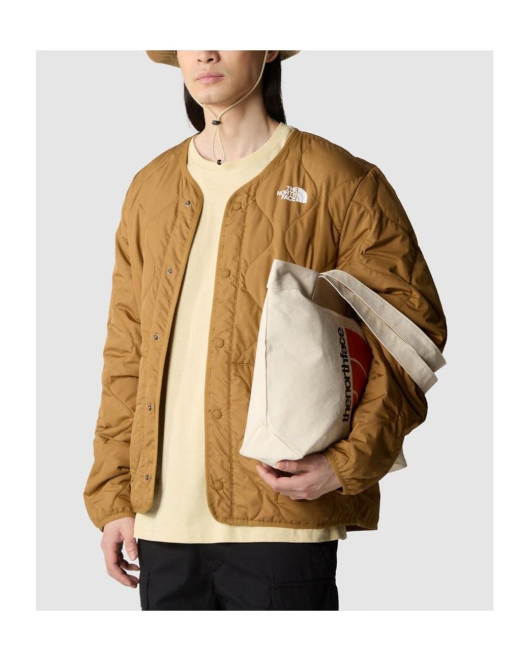 The North Face Brown Ampato Quilted Jacket for men