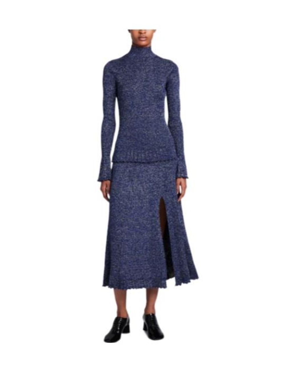 Proenza Schouler Blue Avery Turtleneck Jumper