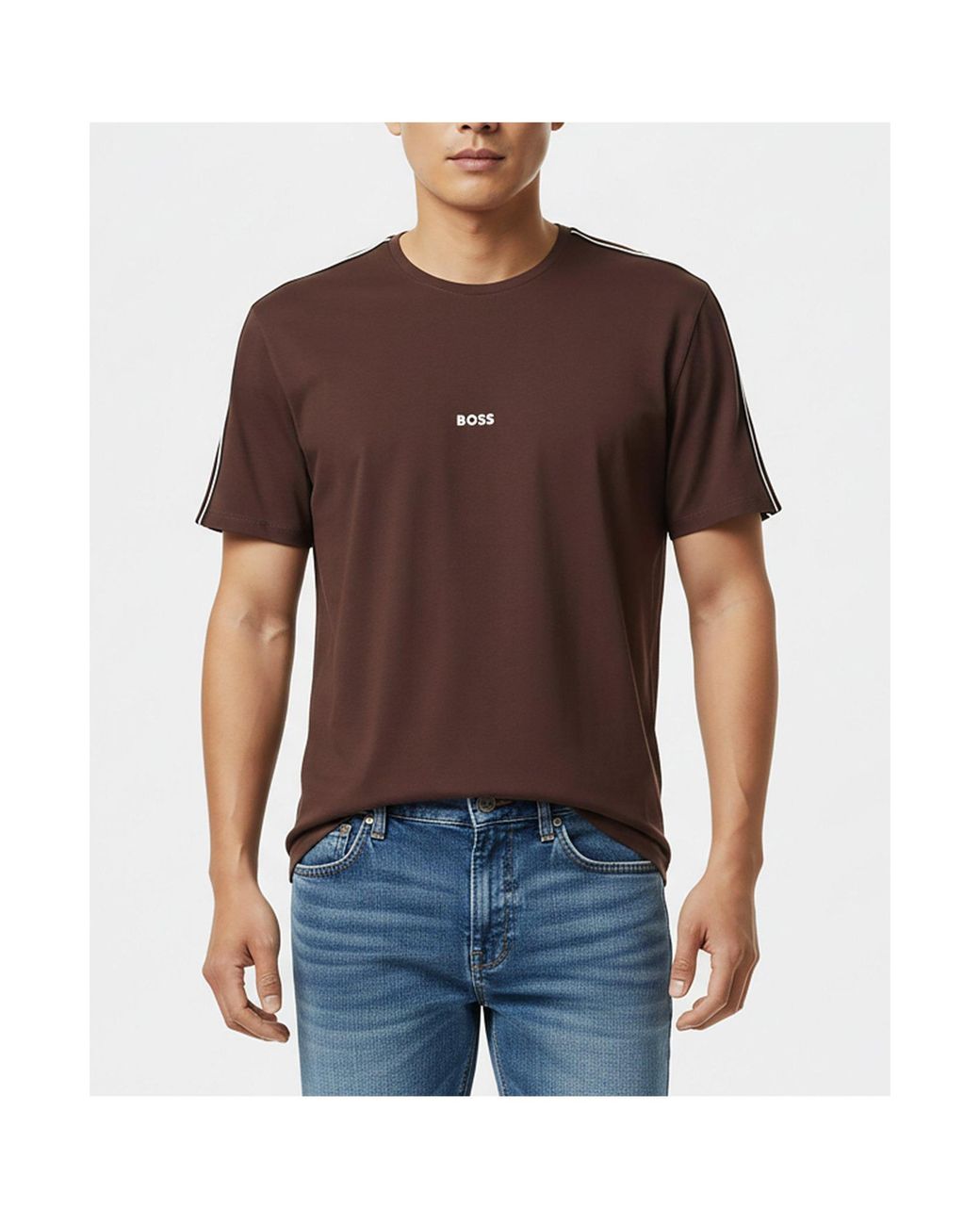 Boss Brown Fashion Home T-Shirt for men