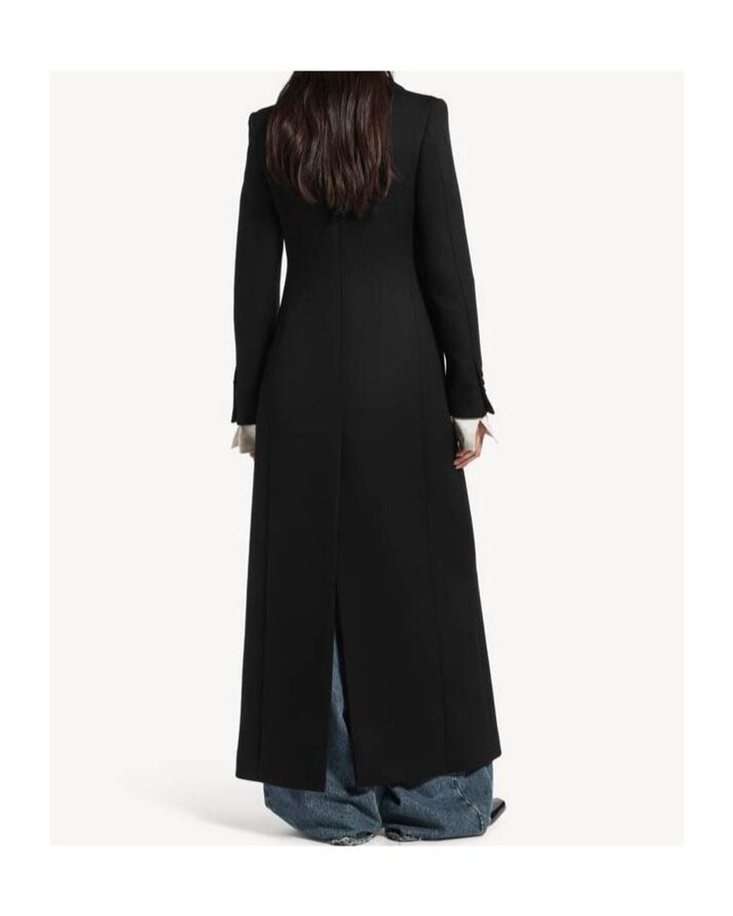 Balenciaga Black Long Trench Coat