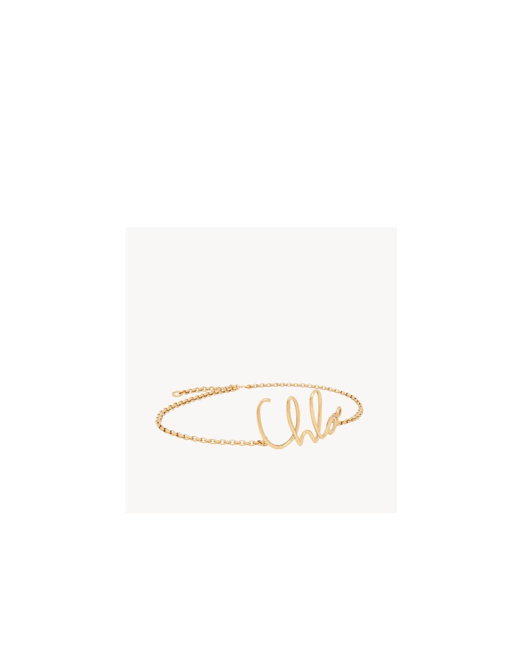 Chloé White Chloé The Chloé Iconic Chain-Linked Belt