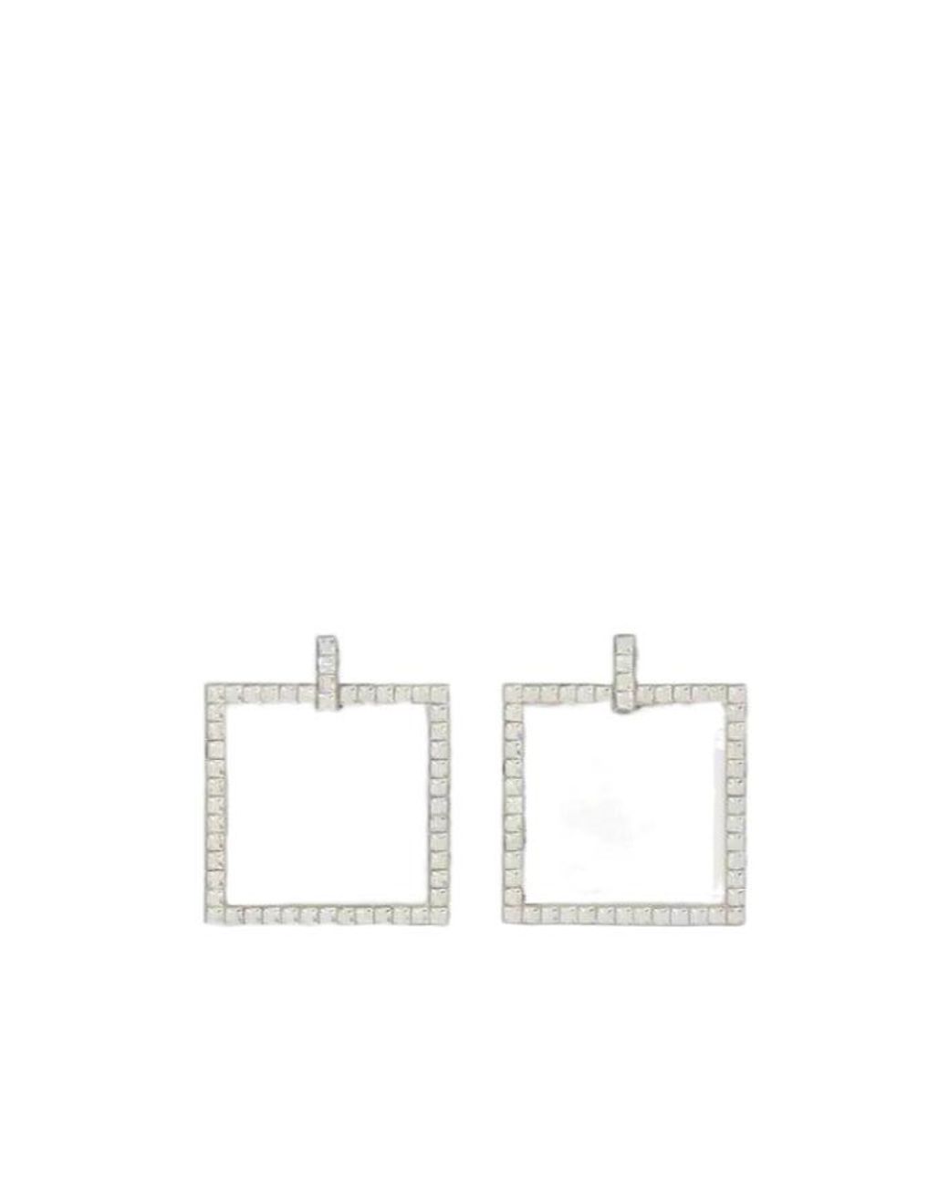 Roger Vivier White Trompette Earrings