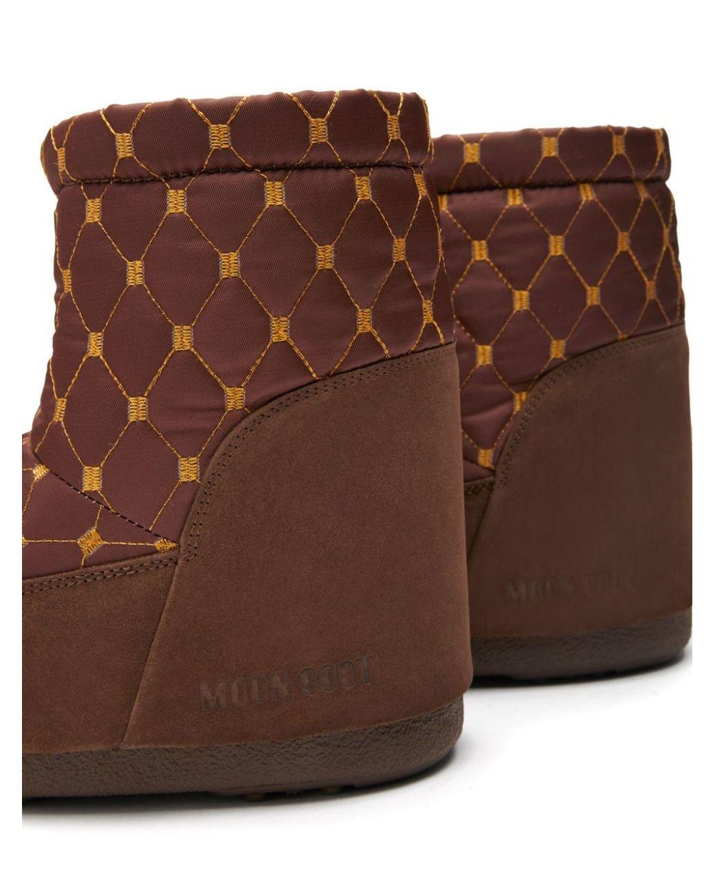 Moon Boot Brown Icon Low Quilted Slip-On Boots