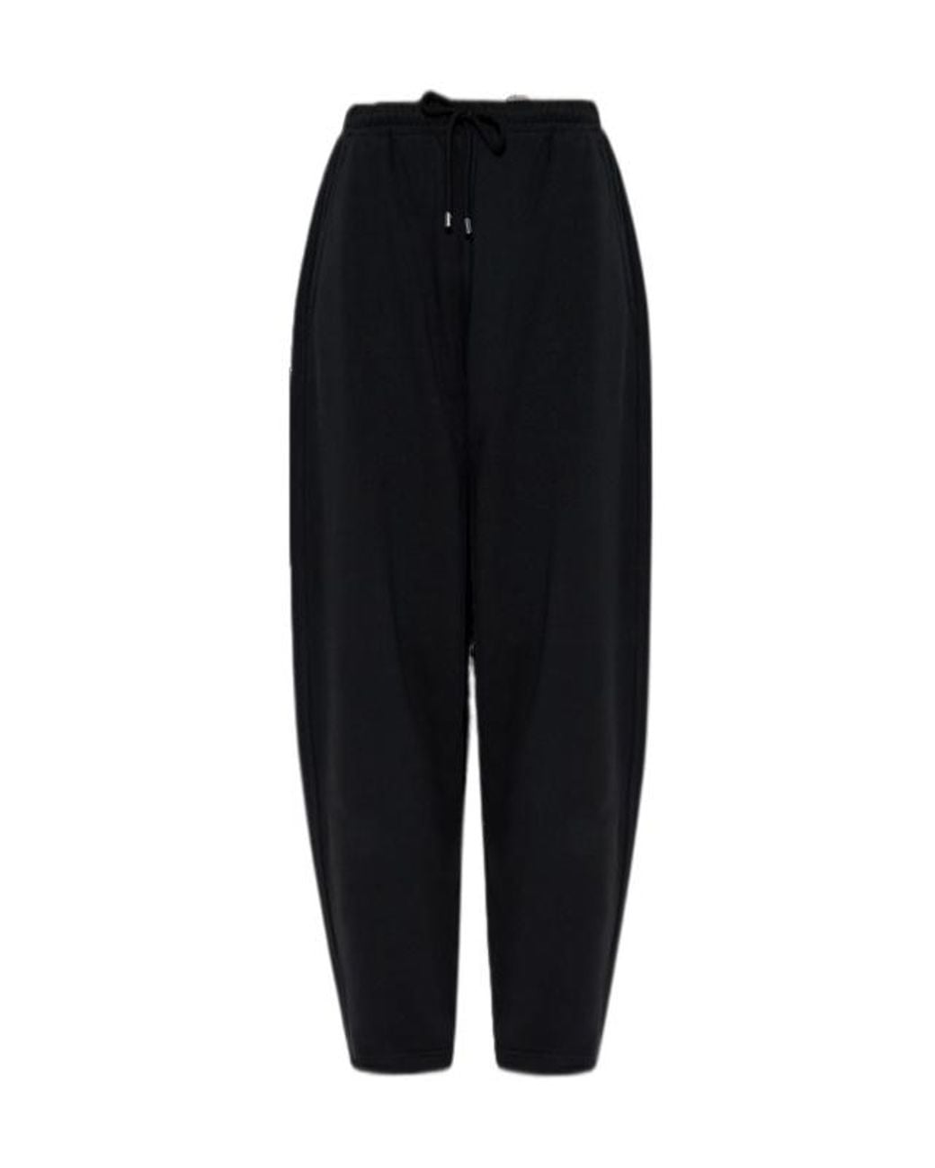 Sportmax Black Lord Drawstring Tapered Sweatpants