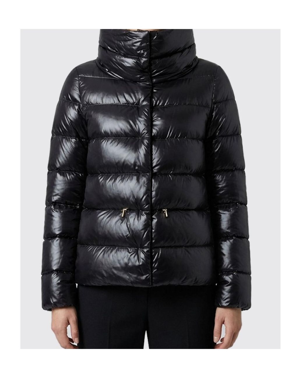 Herno Black High-Neck Quilted Padded Jacket