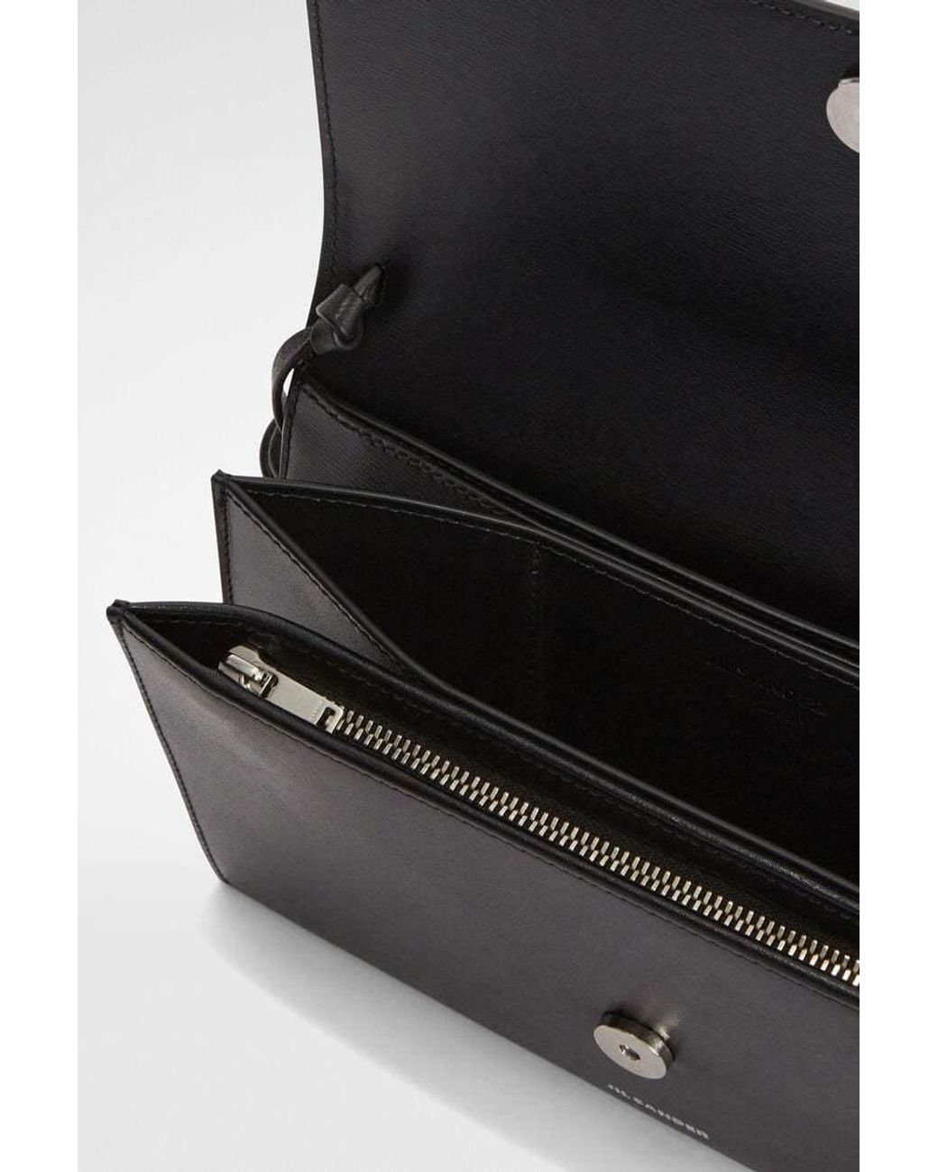 Jil Sander White Tassel Crossbody Bag