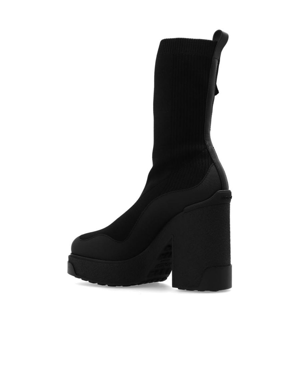 Moncler Black Splora Heeled Ankle Boots
