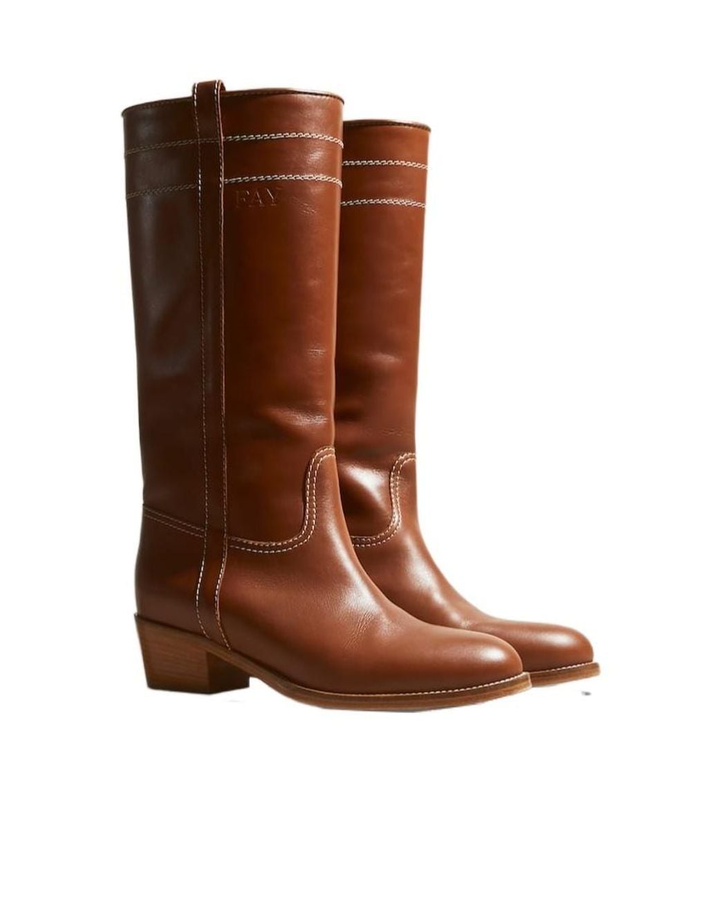 Fay Brown Tall Riding Boot
