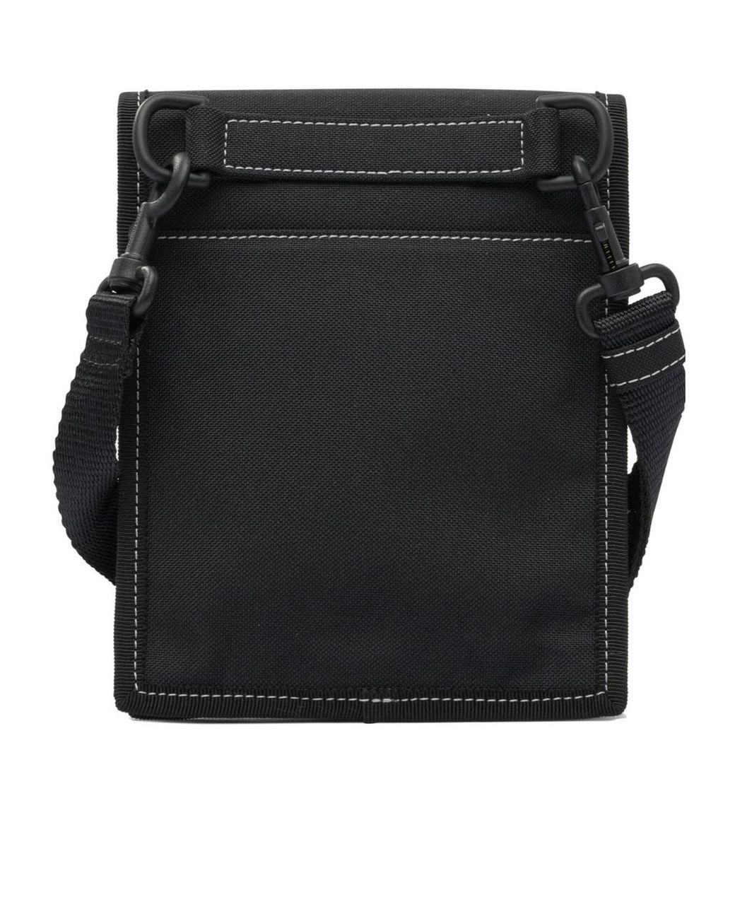 Balenciaga Black Logo Patch Crossbody Bag for men