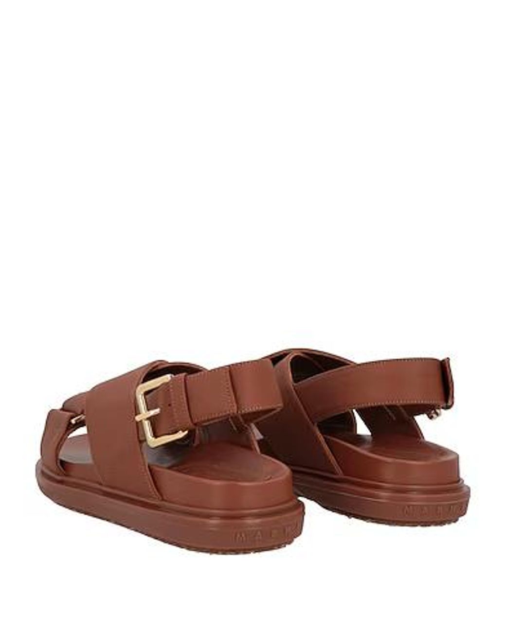 Marni Brown Plain Colour Sandals