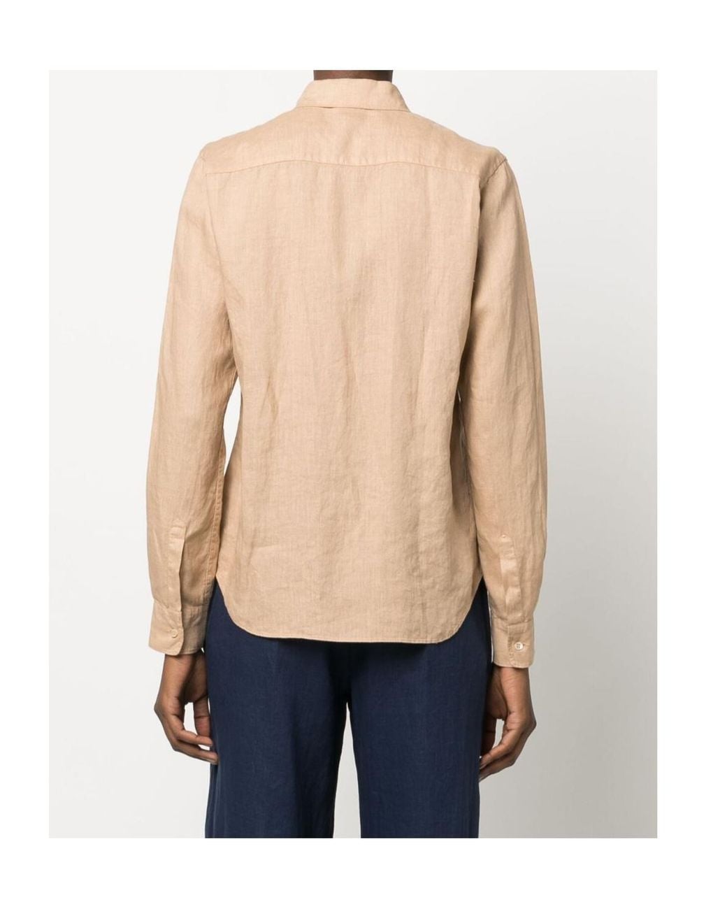Aspesi Natural Button-Down Long-Sleeved Shirt