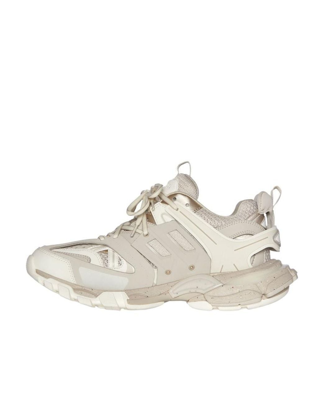 Balenciaga White Track Lace-Up Sneakers