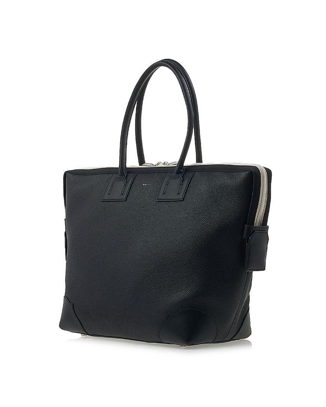 Bally Black Bold Volume Tote Bag