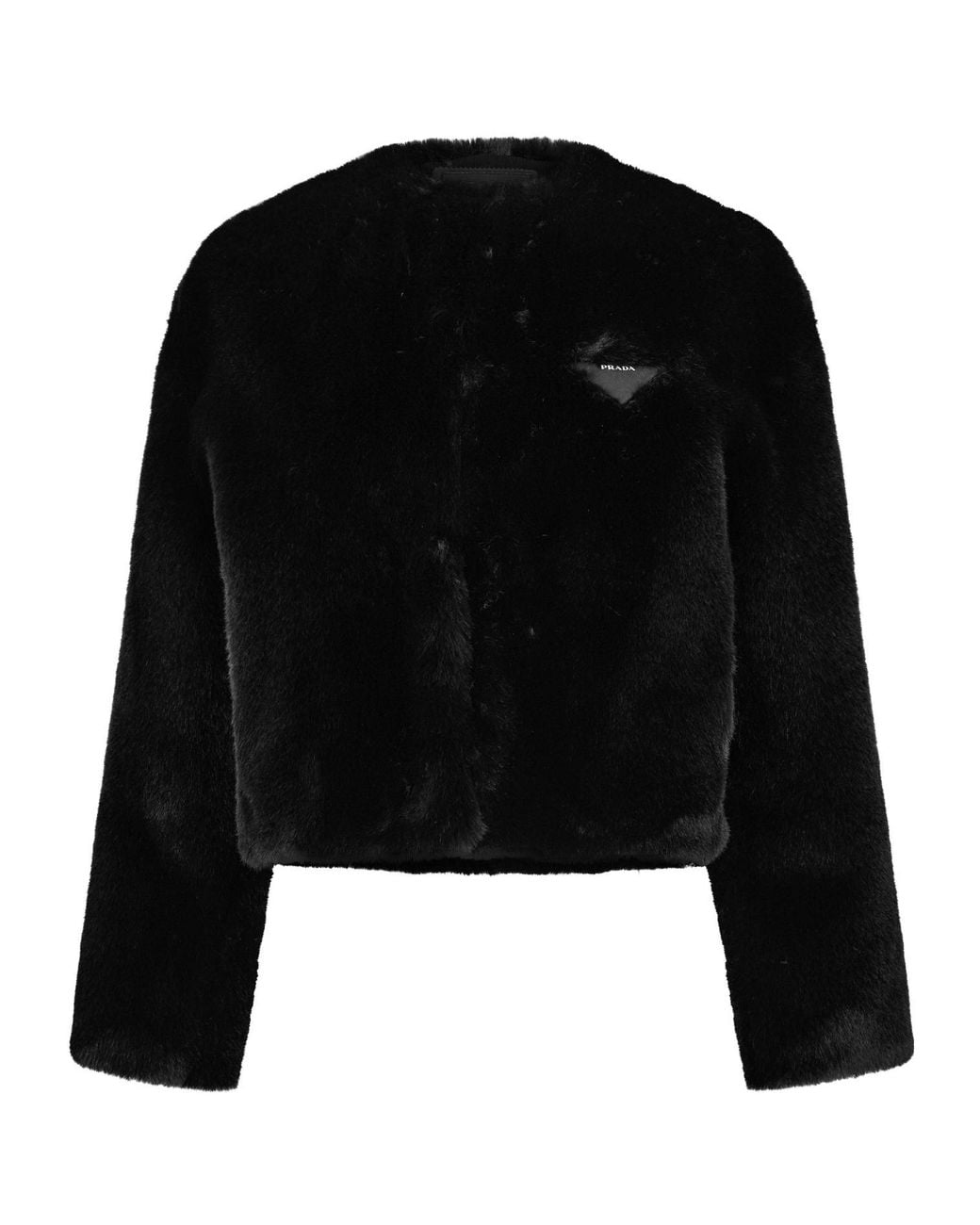 Prada Black Solid-Color Jackets