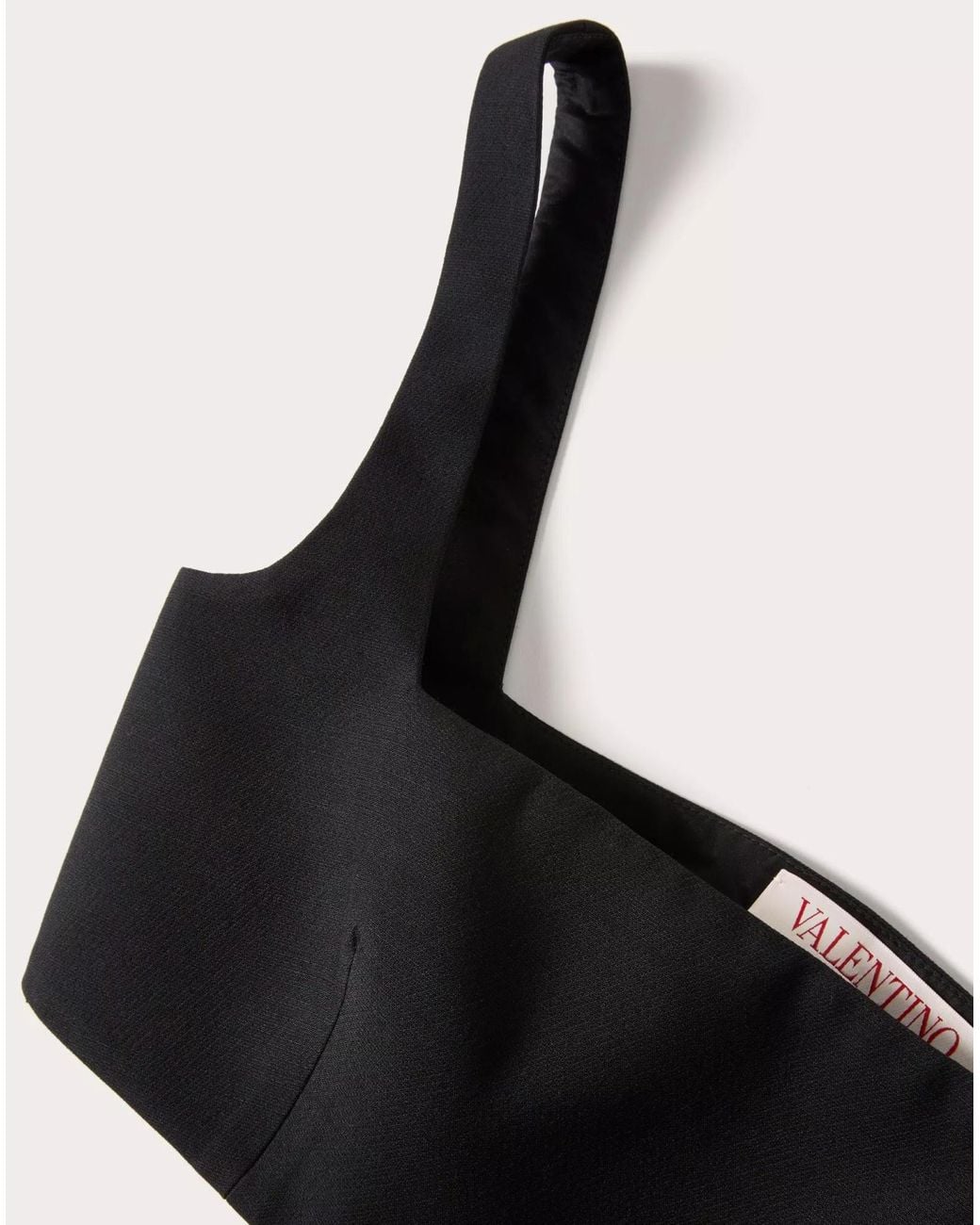 Valentino Black Square-Neck Top