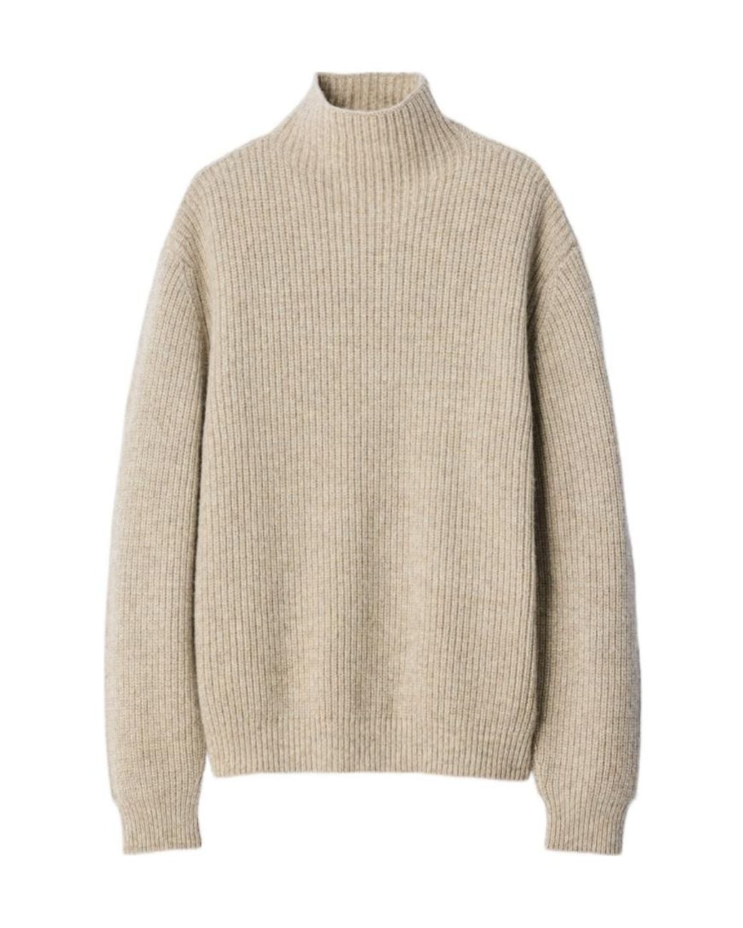 Lemaire Natural Mélange Turtleneck Knitted Jumper for men