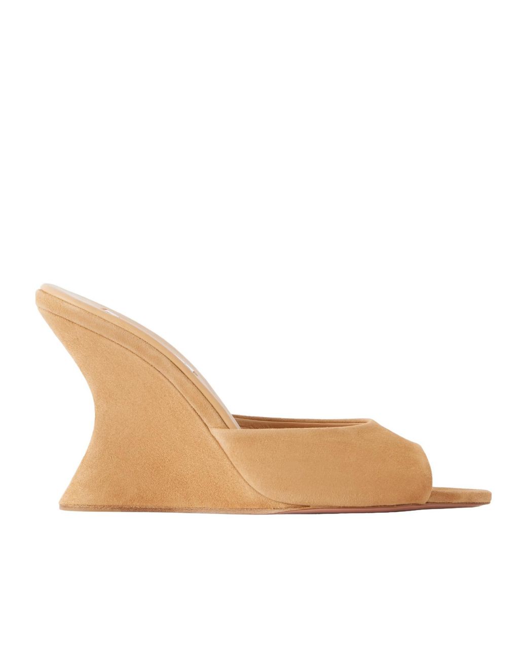 Aquazzura Natural Suede Wedge Sandals