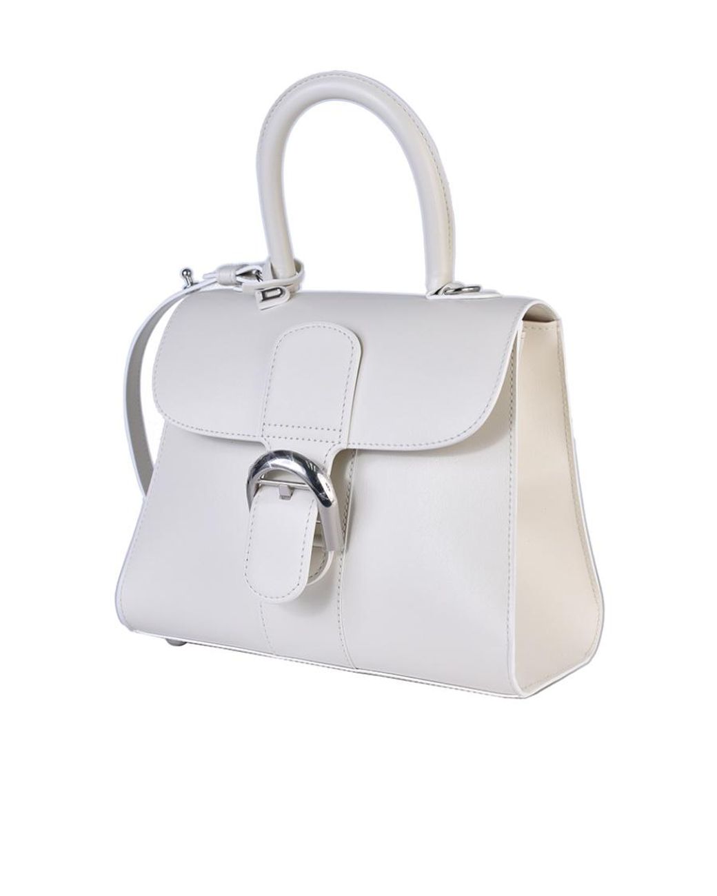 Delvaux White Brilliat Pm Buckle-Fastening Leather Tote Bag