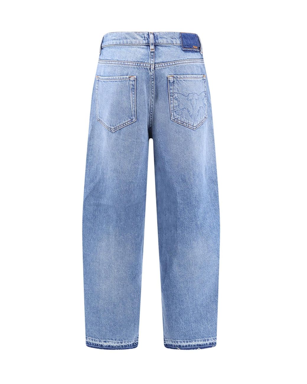 Pinko Blue High-Rise Straight-Leg Jeans