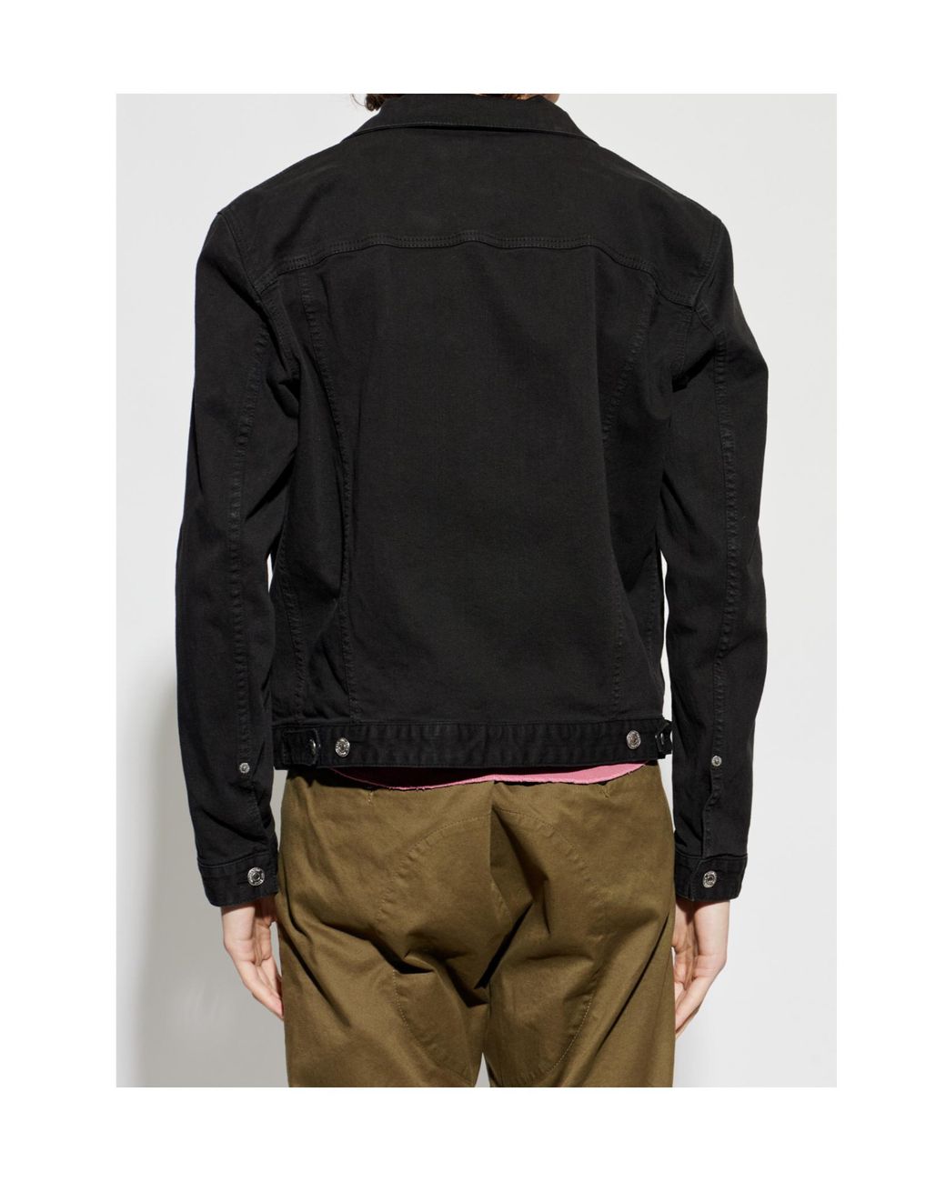 DSquared² Black Garment Dyed Dan Jean Jacket for men